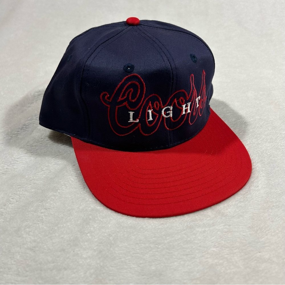VTG Coors Light Hat SnapBack Blue Red